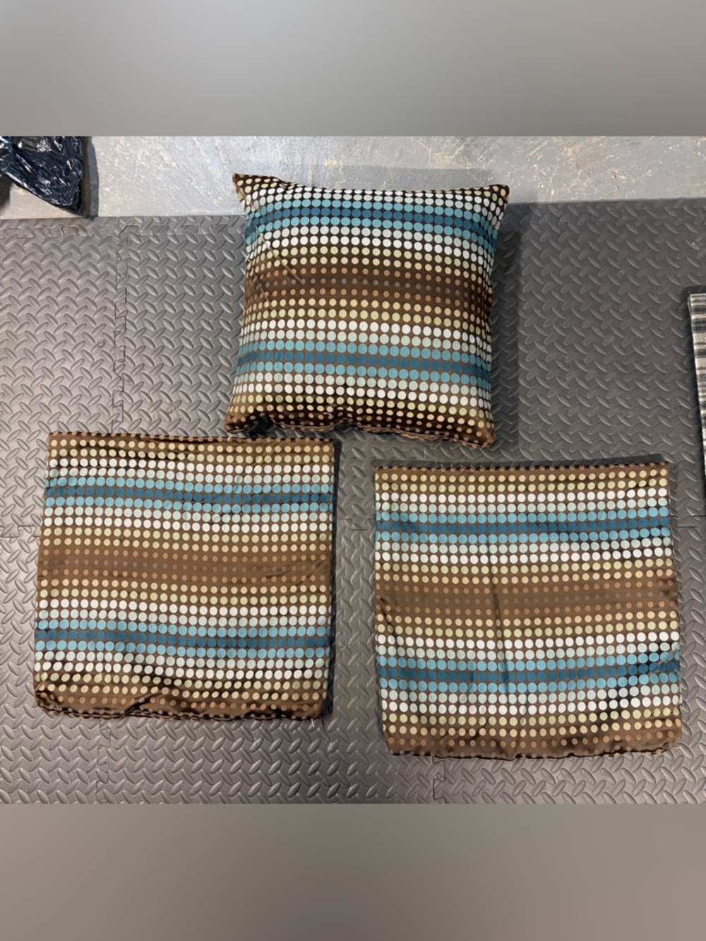 3 Polka dot decorative pillow covers